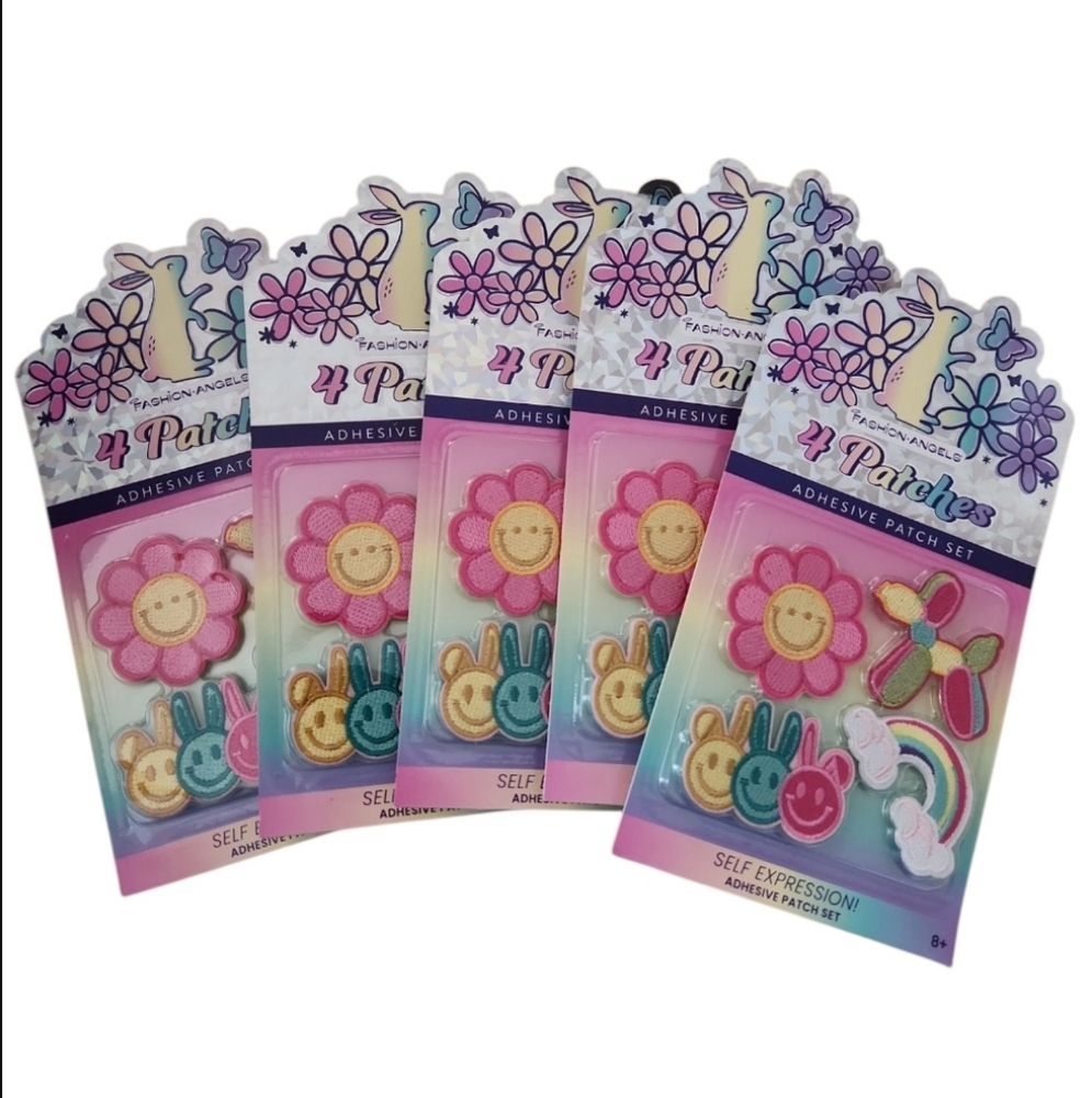 Fashion Angels Adhesive Tween Patch Set Of 4 Comes with 5 SETS!!! NEW